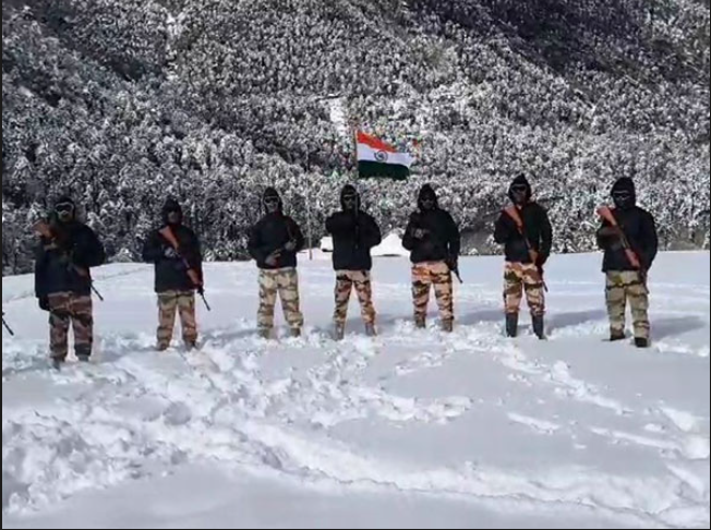 Indian Army Jawans Celebrating the Republic Day