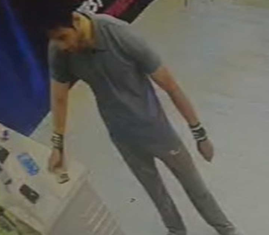 A video grab of Hamim in the gym