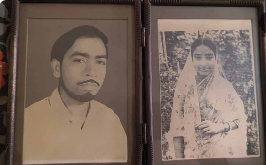 The couple at the time of their marriage