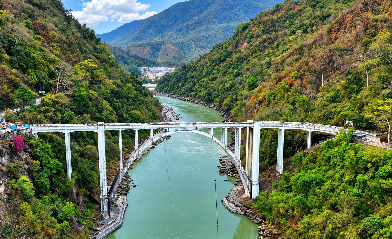 The Coronation Bridge over the Teesta at Sevoke